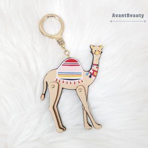 KATE SPADE SPICE THINGS UP JEWELED CAMEL KEY CHAIN